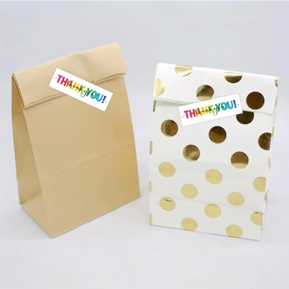 Colorful Thank You Stickers 1” x 3” 120 Count NIP - Picture 5 of 8